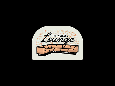 The Weekend Lounge branding couch design graphic design icon illustration logo logo design script the weeknd typography vector weekend