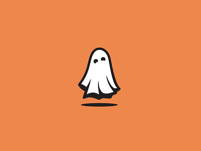 Ghost design ghost graphic design halloween icon illustration logo logo design orange spooky vector