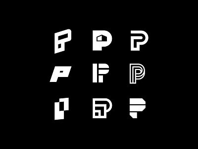 P logo Exploration bold branding construction design graphic design icon letters logo logo design p strong typography vector