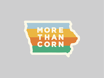 More Than Corn graphic design illustration logo sticker vector