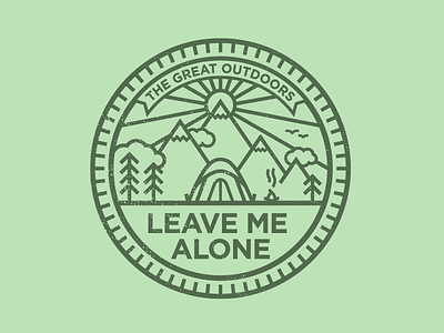 Leave Me Alone graphic design illustration logo vector