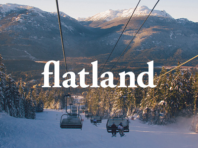 Flatland brand branding design graphic design logo logodesign snowboarding typography