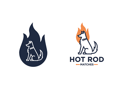 Hot Rod Matches design graphic design icon illustration logo logo design typography vector