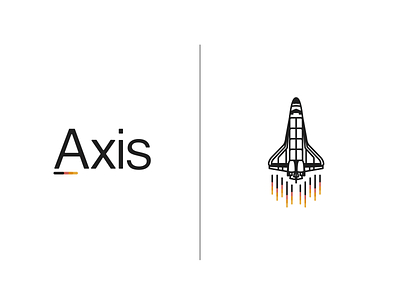 Axis Rocket Logo axis dailylogochallenge graphic design illustration rocket space vector