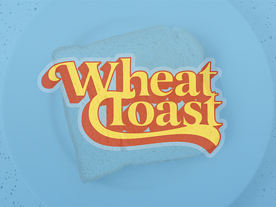 Wheat Toast graphic design illustration logo logo design toast typography vector wheat wheattoast