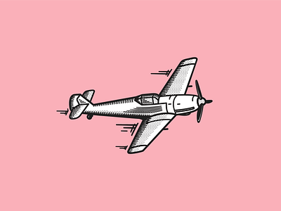 Plane Illustration airplane design graphic design icon illustration plane vector