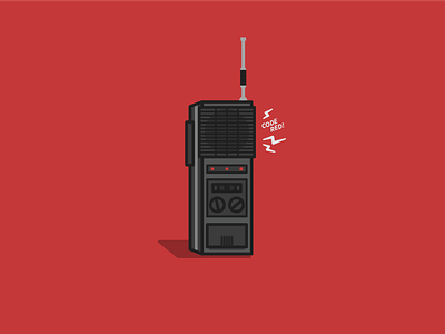 Code Red! design eleven graphic design icon illustration mike stranger things strangerthings vector walkie talkie