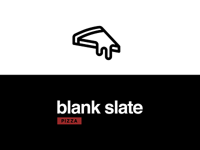 Blank Slate Pizza 2 blank design graphic design icon illustration logo logo design pizza pizza logo slate typography vector