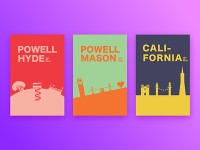 San Francisco design illustration poster