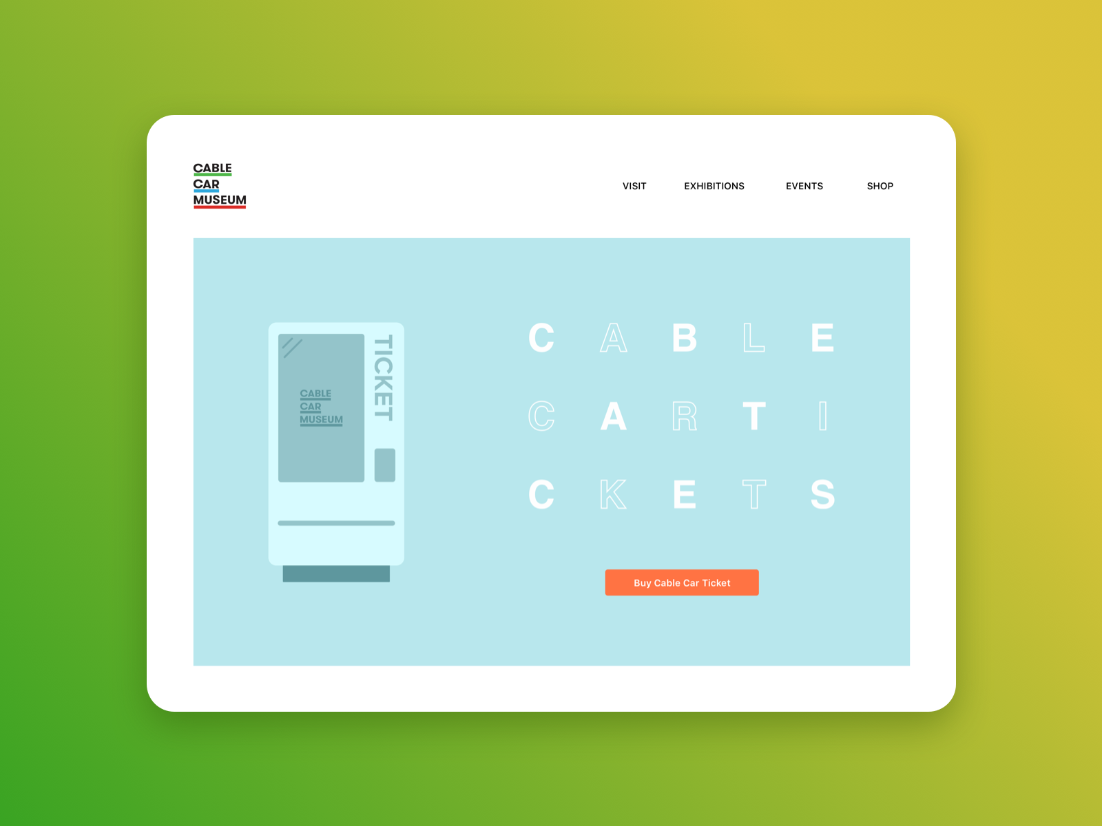 Cable Car Ticket by Xibin on Dribbble