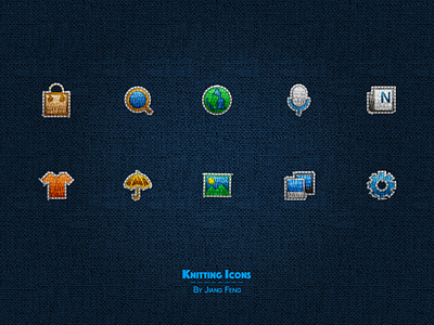 Knitting Icons icon map news photo radar shop theme weather