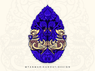 Myanmar Kanout Design illustration