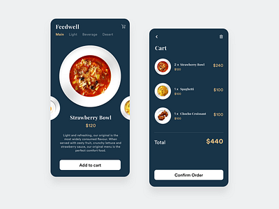 Order Food Apps - Design Exploration apps clean food menu mobile restaurant ui ux