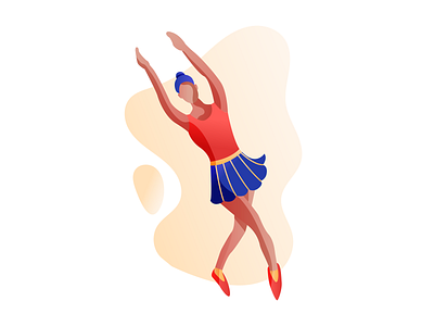 Ballet Girl - Illustration Exploration ballet dance exploration girl illustration illustrator ui web woman