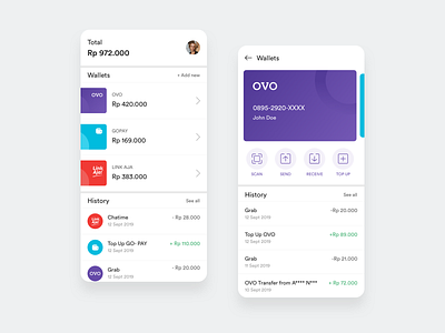 Fintech Digital Wallets - Design Exploration