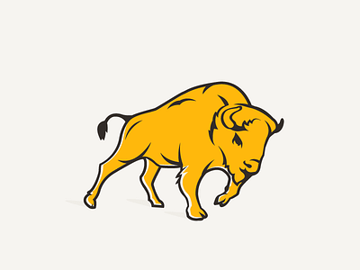 Bison logo bison