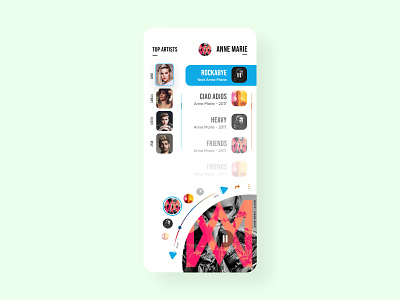 Music Player Concept UI Design app design music app music player ui uiux uxdesign