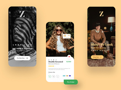 Zara App Redesign | Clothing Store App app design clothing store app ecommerce app fashion app