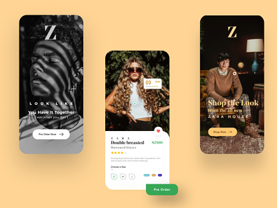 Zara App Redesign | Clothing Store App