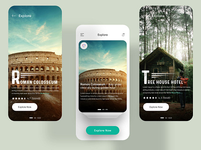 Travel App UI app design travel app ui ux