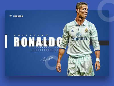 Soccer Player Ronaldo Web page design