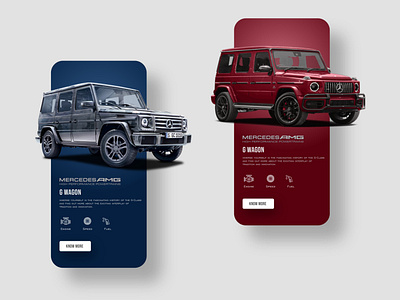 Mercedes Benz Mobile App UI Design