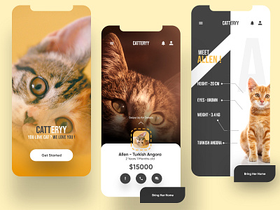 Pet Online store UI/UX Design app design mobile design pet online store pet store ui