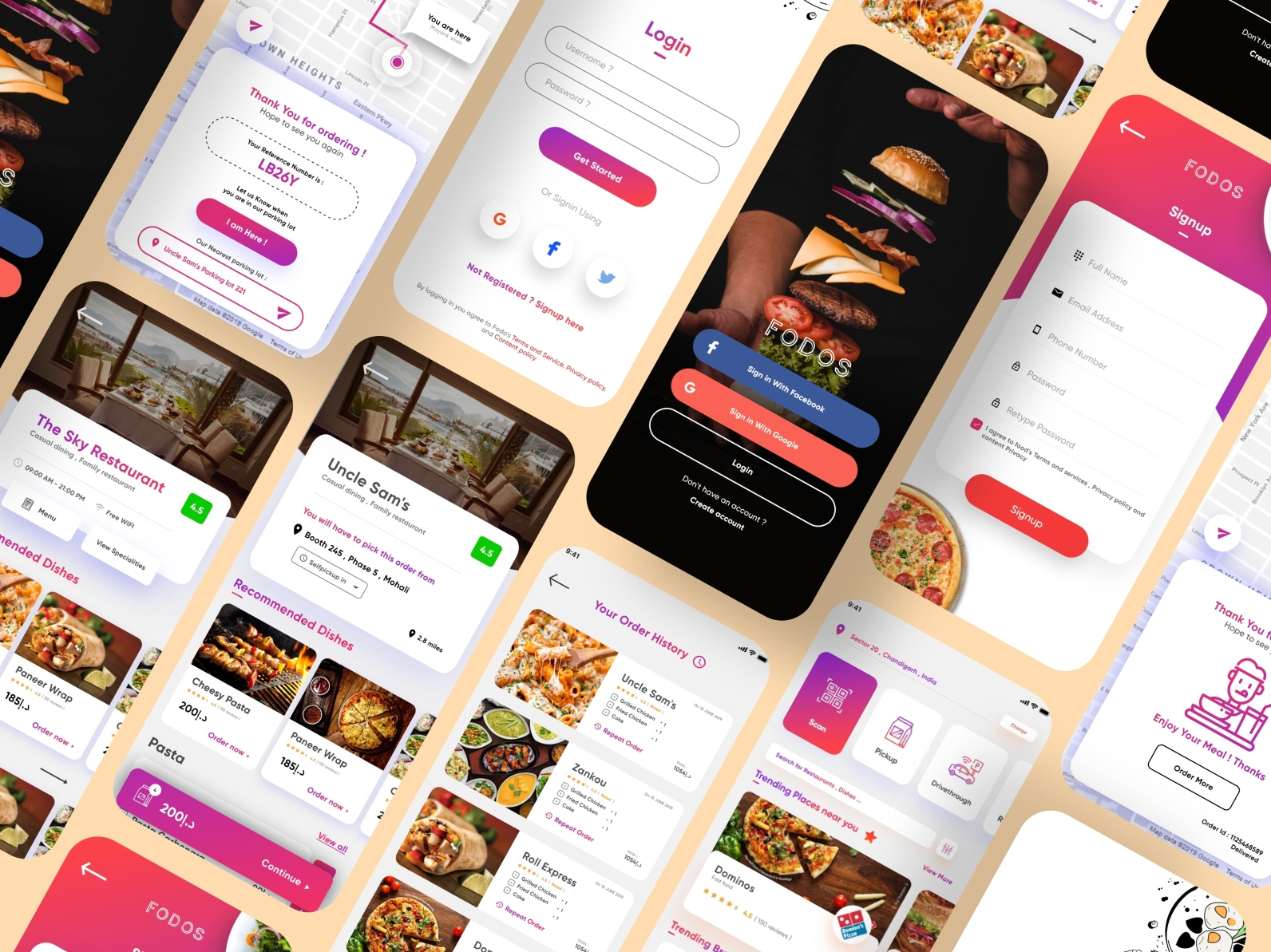 Food Ordering And Restaurants App Design By Ux Ui Design Lab On Dribbble