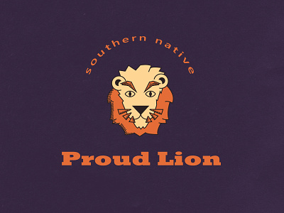 Proud Lion animal art character draw graphic illustration illustrator logo logotype vector vintage