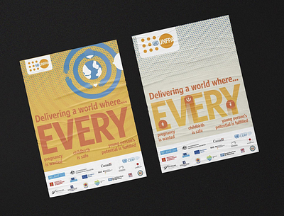 Poster for UNFPA design illustration poster