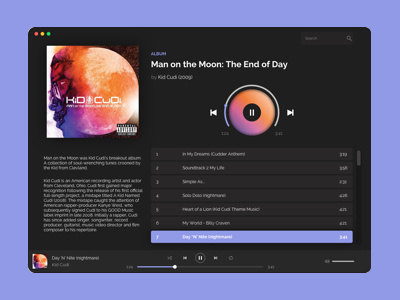 Daily UI #09 daily ui design music ui