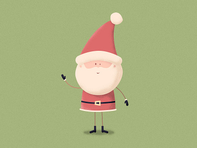 Happy Holidays everyone! character christmas holidays illustration santa santa claus vector vector illustration
