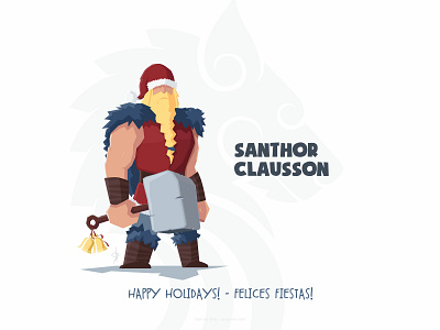 Meet Santhor Clausson art christmas happy holidays illustration illustrator vector