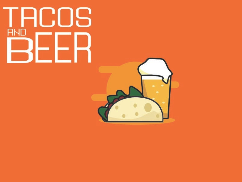 Tacos and beer by nizar on Dribbble