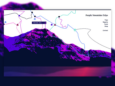 Purple Mountains Landing Page