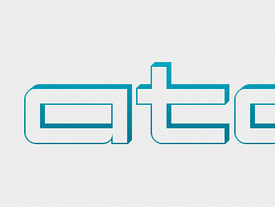 atomcraft - lettering blog blue clean lettering minimal typography