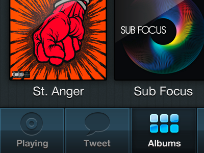 airTweet - New UI - Albums view