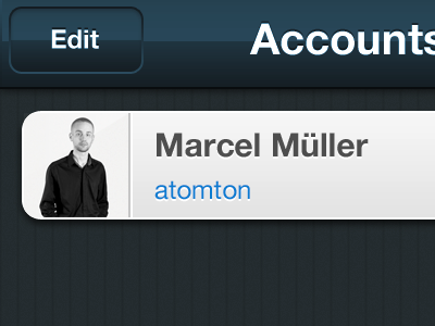 airTweet - New UI - Accounts view