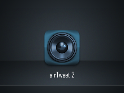 airTweet 2 – Icon airtweet app design icon music twitter ui wip