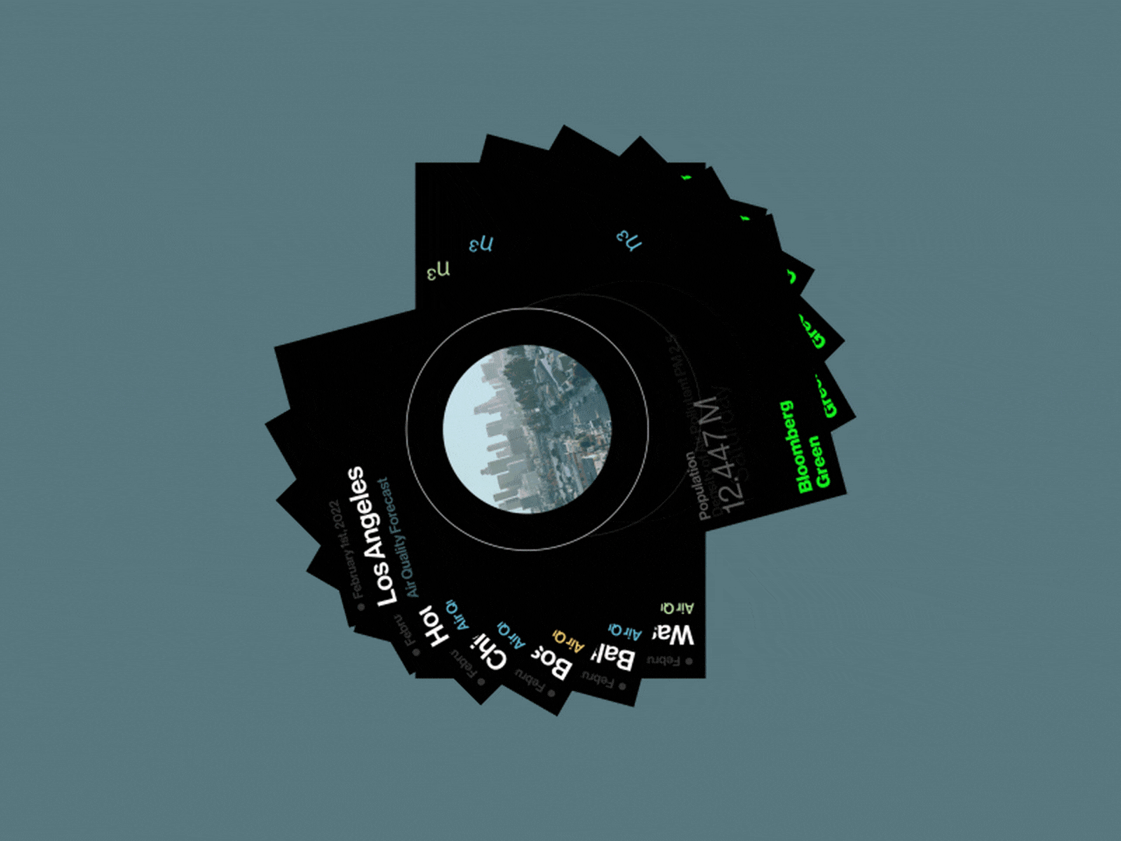 Air quality check after effects air quality algo automation campaign card data data driven data visualisation dataviz design illotv pollution video