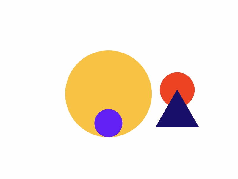 Drop the link! algo animations color data visualization geometric icon illotv primary colors shapes simple ui
