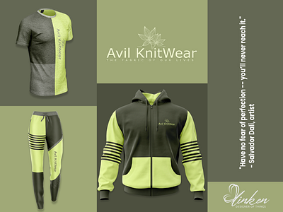 Avil KnitWear Apparel Concept apparel brand branding clothing color blocking creative design dark colors design graphic design logo design streetwear