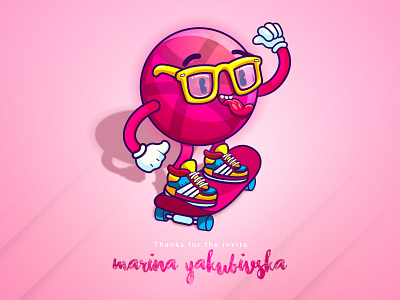 Hello Dribbble! character first shot hello dribbble illustration