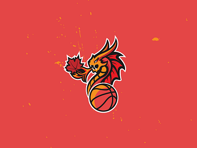 Canadian dragon. basketball brandidentity canada design esport gaming icon logo logoforsale simple