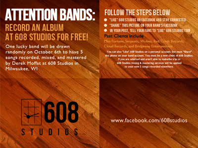 608 Studios Giveaway 608 studios advertising branding graphic design typography