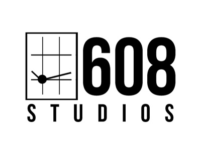 608 Studios Logo 608 studios branding identity logo