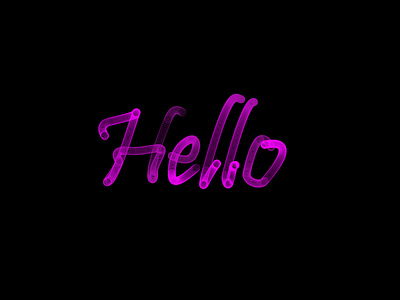 Hello design typography