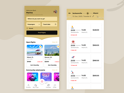 Flight Booking App airplane booking app booking app design flight app flight booking app flight ui travel app