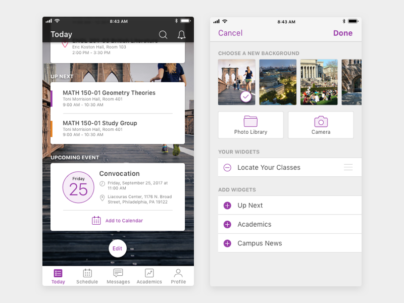 Student Mobile App Edit Screen v2 by Dave Harper on Dribbble