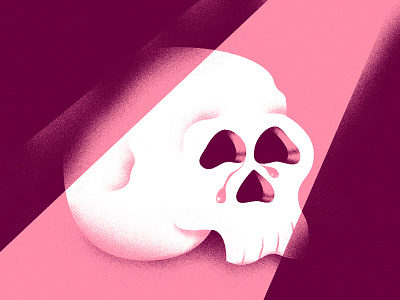 Crying Skull andrea rubele cry crying illustration illustrator skull